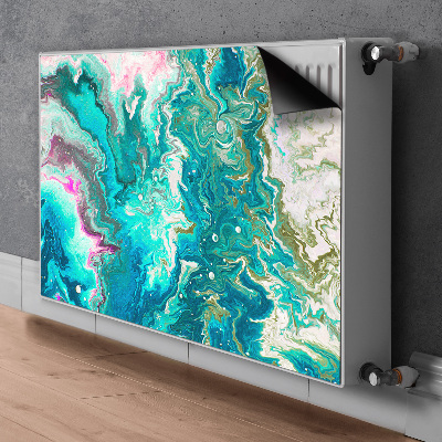 Magnetiskt radiatorskydd Grön abstraktion