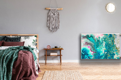 Magnetiskt radiatorskydd Grön abstraktion