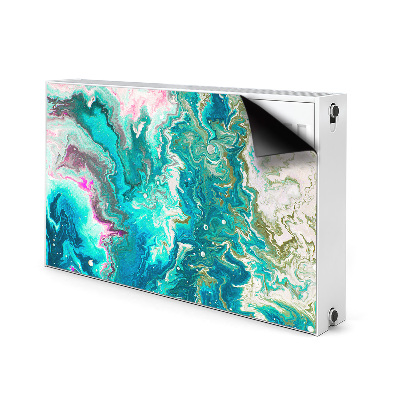 Magnetiskt radiatorskydd Grön abstraktion