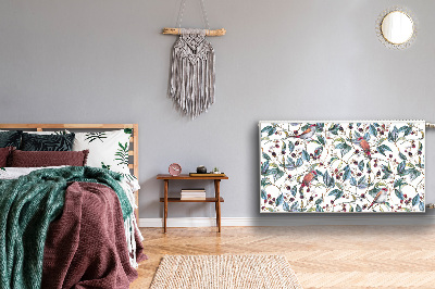 Magnetiskt radiatorskydd Fåglar i hallon