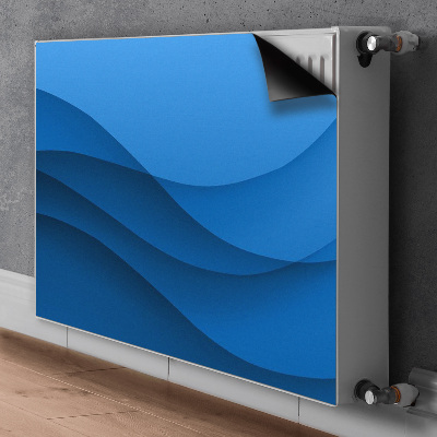 Magnetisk radiatorkåpa Blå passage