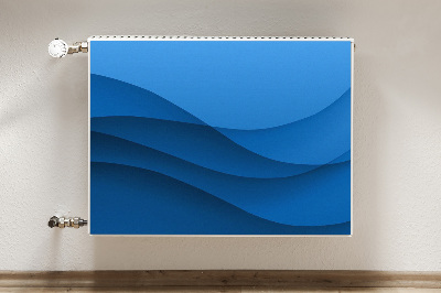 Magnetisk radiatorkåpa Blå passage