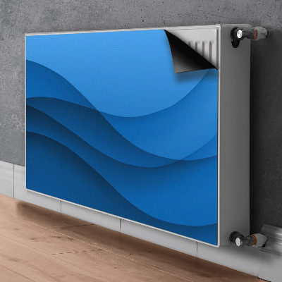 Magnetisk radiatorkåpa Blå passage