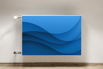 Magnetisk radiatorkåpa Blå passage
