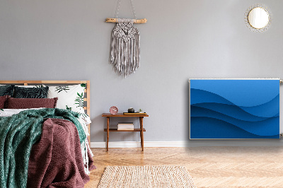 Magnetisk radiatorkåpa Blå passage