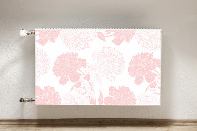 Magnetiskt radiatorskydd Rosa blommor