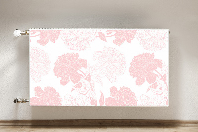 Magnetiskt radiatorskydd Rosa blommor
