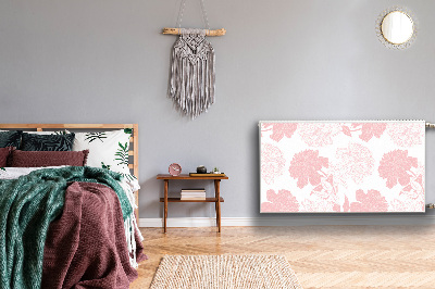 Magnetiskt radiatorskydd Rosa blommor