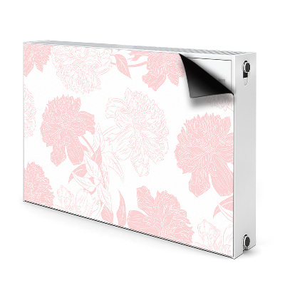 Magnetiskt radiatorskydd Rosa blommor