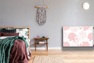 Magnetiskt radiatorskydd Rosa blommor