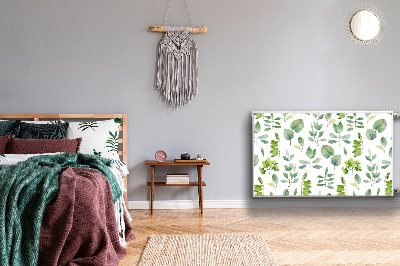 Magnetiskt radiatorskydd Gröna löv