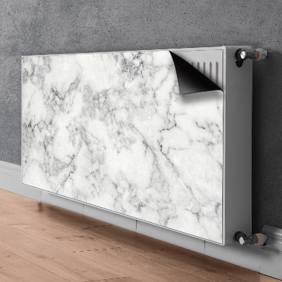 Magnetiskt radiatorskydd Vit marmor