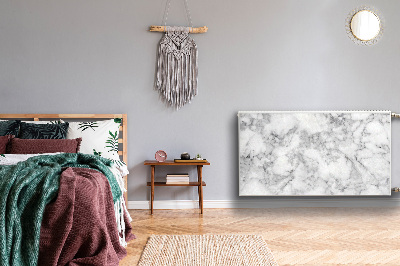 Magnetiskt radiatorskydd Vit marmor