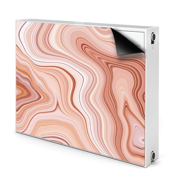 Magnetiskt radiatorskydd Ecru abstraktion