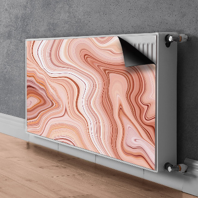 Magnetiskt radiatorskydd Ecru abstraktion
