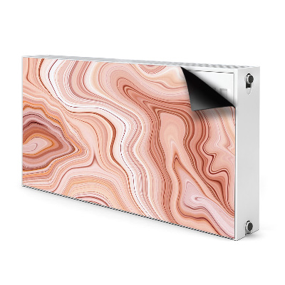 Magnetiskt radiatorskydd Ecru abstraktion
