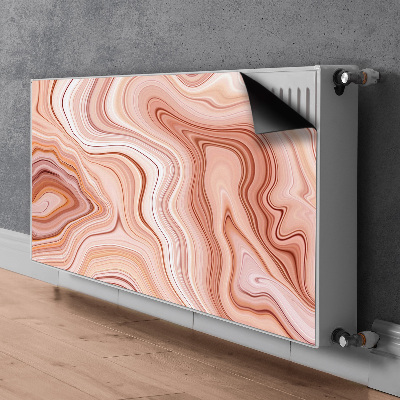 Magnetiskt radiatorskydd Ecru abstraktion