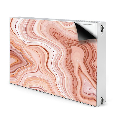 Magnetiskt radiatorskydd Ecru abstraktion