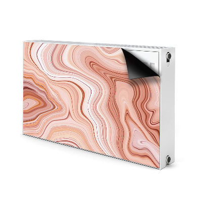 Magnetiskt radiatorskydd Ecru abstraktion
