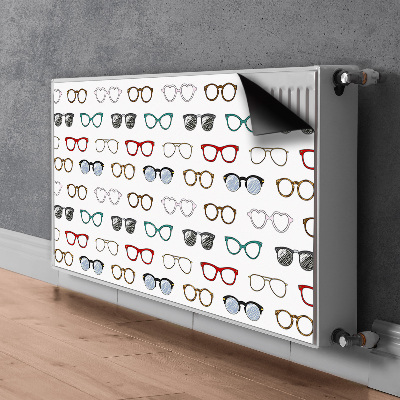 Magnetiskt radiatorskydd Retro glasögon
