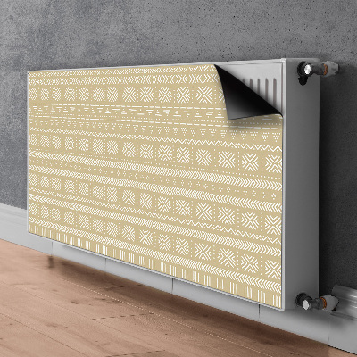 Magnetisk radiatorkåpa Gul form