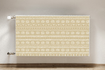 Magnetisk radiatorkåpa Gul form