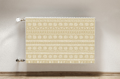 Magnetisk radiatorkåpa Gul form