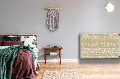 Magnetisk radiatorkåpa Gul form