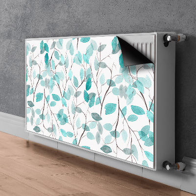 Magnetisk radiatorkåpa Akvarell blad