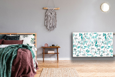 Magnetisk radiatorkåpa Akvarell blad