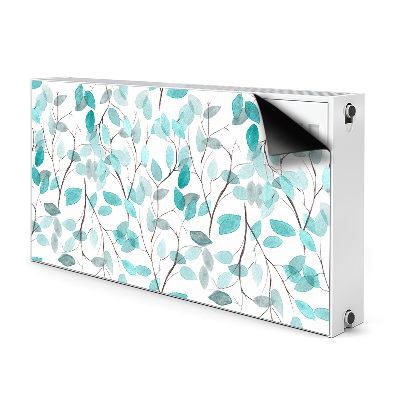 Magnetisk radiatorkåpa Akvarell blad