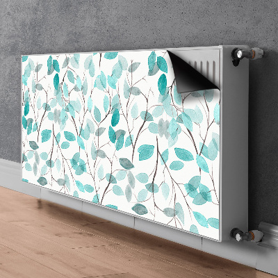 Magnetisk radiatorkåpa Akvarell blad
