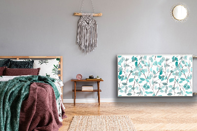 Magnetisk radiatorkåpa Akvarell blad