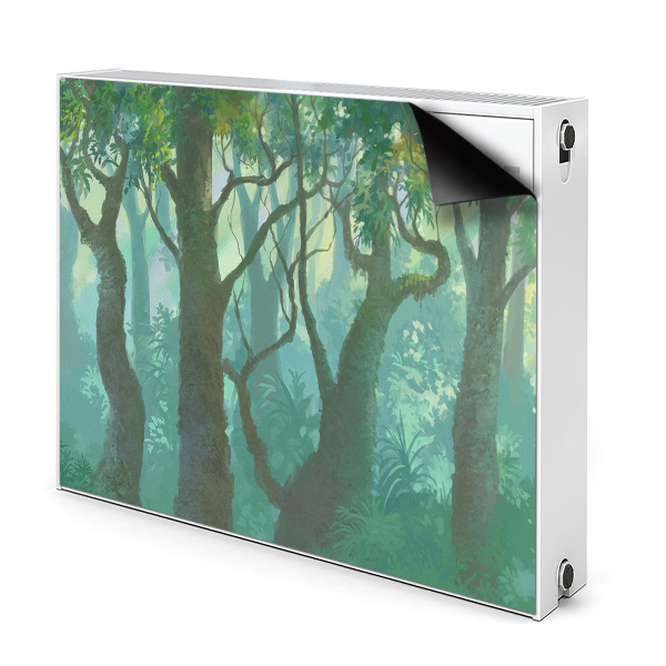 Magnetisk radiatorkåpa mörk skog