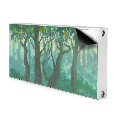 Magnetisk radiatorkåpa mörk skog