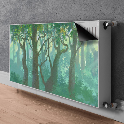 Magnetisk radiatorkåpa mörk skog