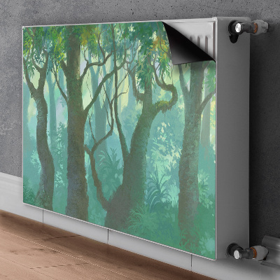 Magnetisk radiatorkåpa mörk skog