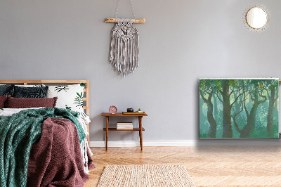 Magnetisk radiatorkåpa mörk skog