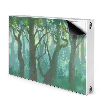 Magnetisk radiatorkåpa mörk skog