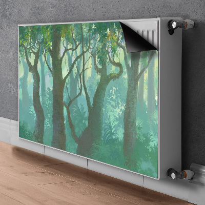 Magnetisk radiatorkåpa mörk skog