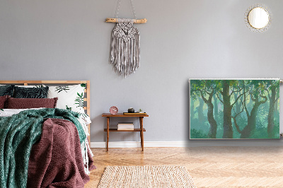 Magnetisk radiatorkåpa mörk skog