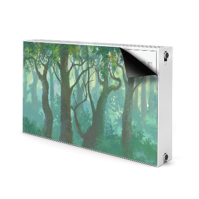 Magnetisk radiatorkåpa mörk skog
