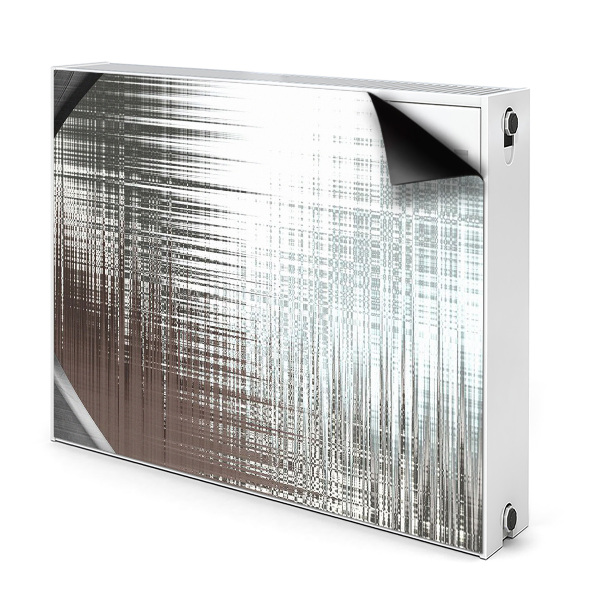 Magnetisk radiatorkåpa Silver abstraktion