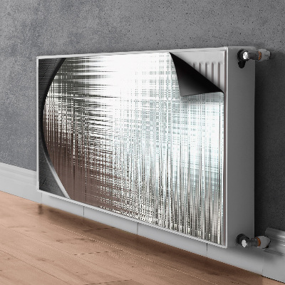 Magnetisk radiatorkåpa Silver abstraktion