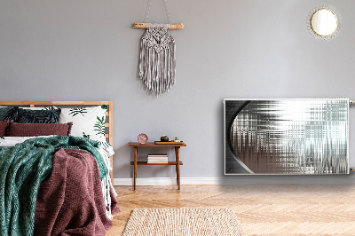 Magnetisk radiatorkåpa Silver abstraktion