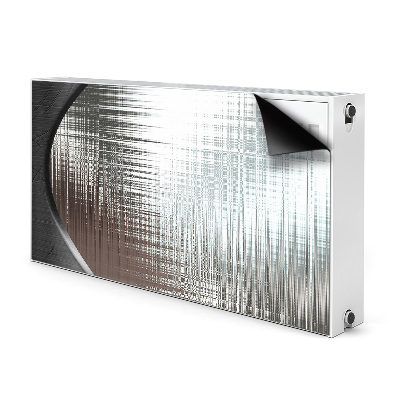 Magnetisk radiatorkåpa Silver abstraktion