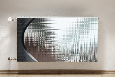 Magnetisk radiatorkåpa Silver abstraktion