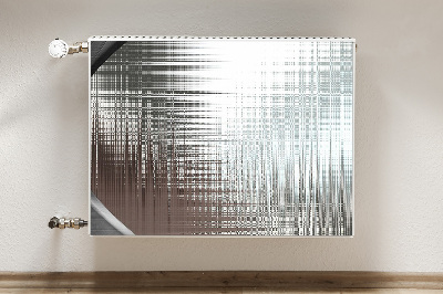 Magnetisk radiatorkåpa Silver abstraktion