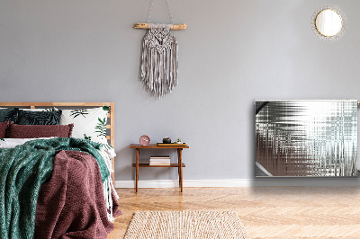 Magnetisk radiatorkåpa Silver abstraktion