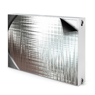 Magnetisk radiatorkåpa Silver abstraktion